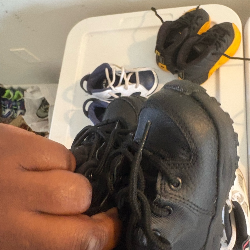 Nike ACG Kids Black and Yellow Boots